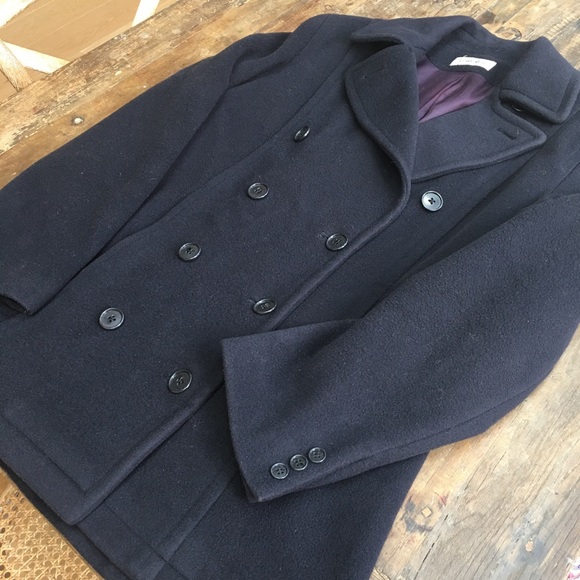 Calvin Klein 100% Merino Wool Peacoat Sz 12